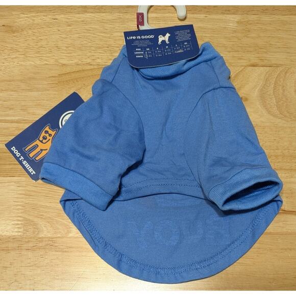 Life is Good "Good Buoy" Pet Dog T-shirt Short Sleeve Crew Neck Blue Tee Size XS - Picture 2 of 6